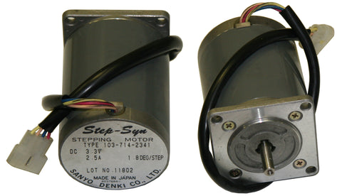 S23-25LV-350 <br> Stepper Motor 3.3V 2.5 Amp X, Y or Z (used) 4 pin connector
