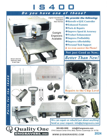 IS400 IS400 Engraver 4 Page Flyer 2024 – Quality One Engravers, INC