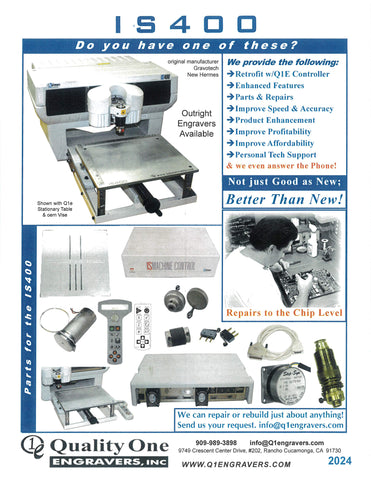 IS400 <br> IS400 Engraver 4 Page Flyer 2024