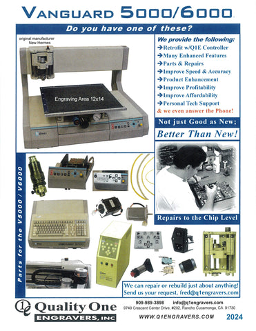 PDF File <br> Vanguard 5000 6000 Engraver 4pg Flyer 2024