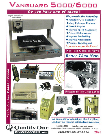 PDF File <br> Vanguard 5000 6000 Engraver 4pg Flyer 2025