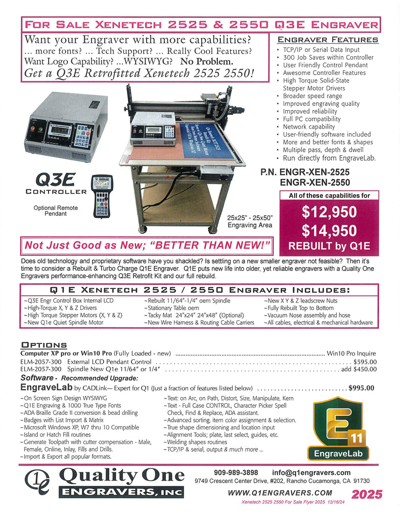 PDF File Xenetech 2525 & 2550 Engravers For Sale 2025