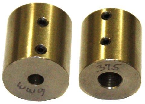 MMC-3012-033 <br> Coupling, Solid (.375" x 6mm) ids, (X or Y Axis)