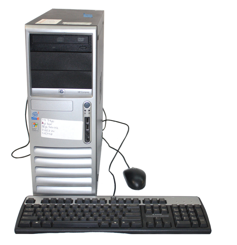 MCE-1000-760X HP Compaq 3.4 GHz w-Windows XP Computer – Quality One ...