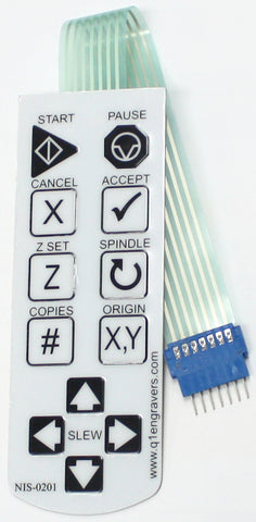 NIS-0201 <br> Keypad, IS Series OEM for New Hermes IS Engravers