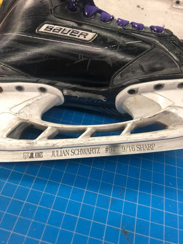SENG-100-VF <br> Personalize Your Ice Hockey Skate Blade Valencia Flyers