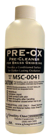 MSC-0041-08 <br> Pre-Ox, Pre-Cleaner for Brass Oxidizing, 8 oz.